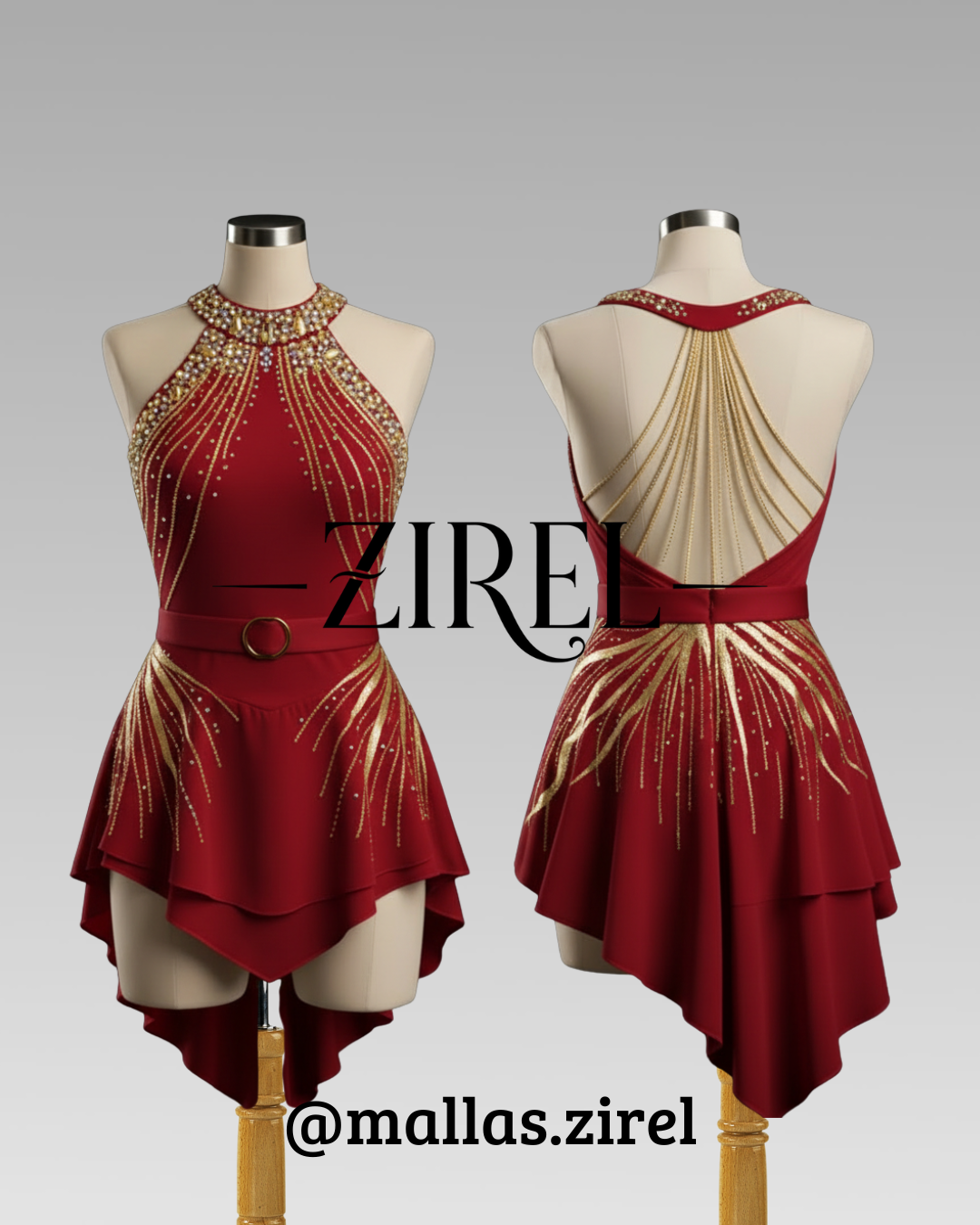 Odile | Malla de patinaje artístico de Alta Costura