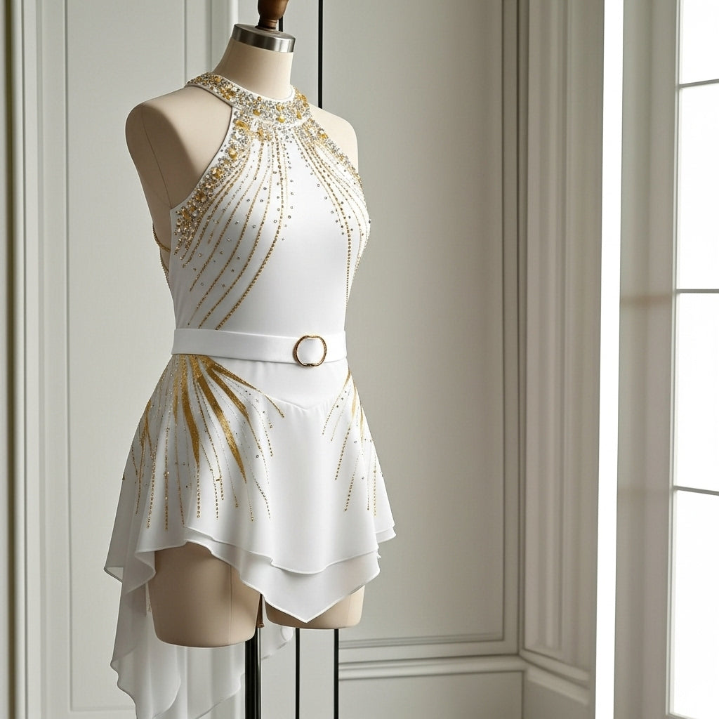 Odile | Malla de patinaje artístico de Alta Costura